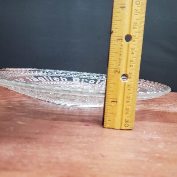 Vintage Glasteller Pressglass German Daily Bread Plate - Picture 5 of 6